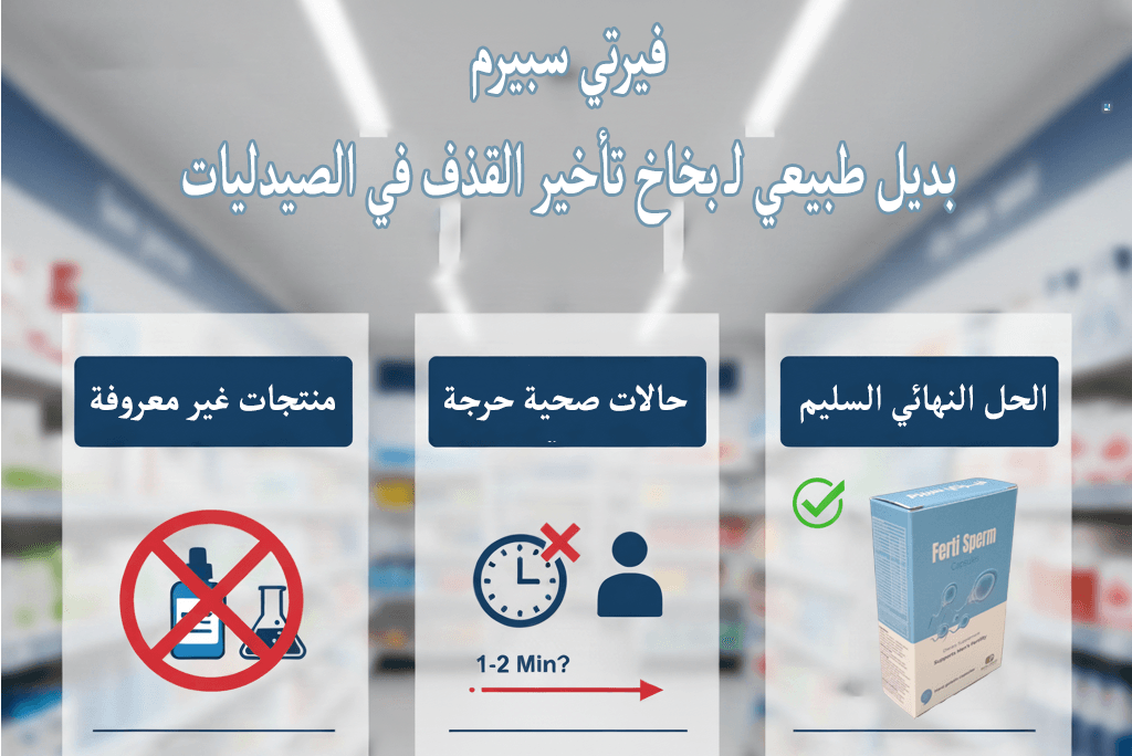 فيرتي سبيرم بديل طبيعي لـ بخاخ تأخير القذف في الصيدليات